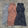 Women Tight Scrunch Back Waist Fold Playsuits Yoga Jumpsuit Short Set Zipper Gym Sportswear Fitness One Piece Sport Suit Workout.