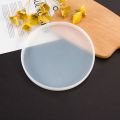 Transparent Fluid Arts Round Coaster Resin Casting Molds Silicone Epoxy Jewelry Pendant Agate Making Mould Tool DIY Accessories. 