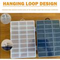 24 Grids Compartment Plastic Storage Box Jewelry Earring Box Bead Screw Container Home Storage Case Display Organizer Container. 