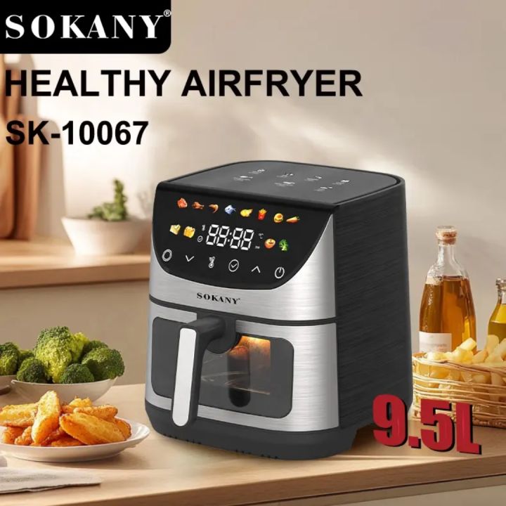 Sokany%20Healthy%20Air%20Fryer%20(SK-10067)%209.5L%20Large%20Size%20Digital%20Touch%20Air%20Fryer%20With%20Viewing%20Window%20And%2012%20Preset%20Menus,%202400W%20-%20Image%205