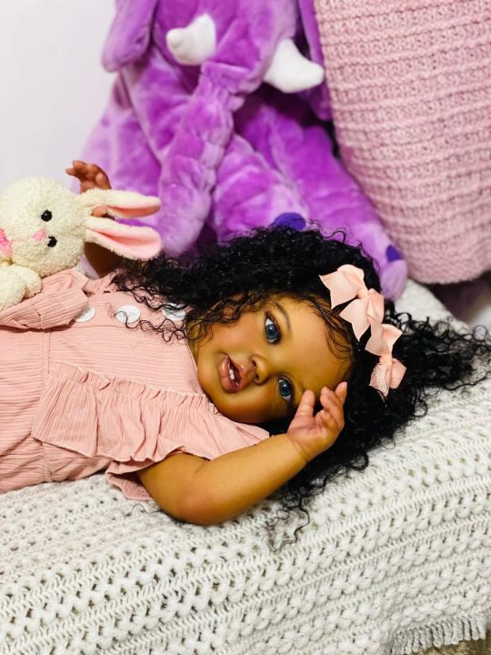NPK%2024%20Inch%20Reborn%20Baby%20Doll%20Dark%20Brown%20Skin%20Lifelike%20Toddler%20Lottie%20Newborn%20Princess%20Girl%20Soft%20Touch%203D%20Art%20Doll%20-%20Image%203