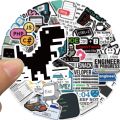 50PCS Engineer Programming Network Coding Hacker Stickers DIY Laptops Water Bottles Phones Decorative Stickers Perfect for Gift. 