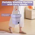Electric Portable Folding Mini Washing Machine For Underwear Socks Baby Clothes Towels. 