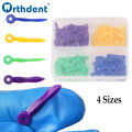 200Pcs/Box Disposable Dental Wedges Tooth Gap Wedge with End Circular Holes Plastic Dentist Oral Care Accessories 4Sizes.