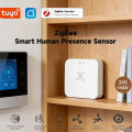 Tuya Zigbee Human Presence Detector 24G Radar PIR Motion Sensor Works with Alexa  Assistant Smart Home Security. 