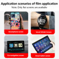 3pcs Universal 5/6/7/8/9/10/11/12inch Mobile Smart Phone Tablet/Car LCD/MP3 4 Screen Protectors HD Clear Protective PET Film.