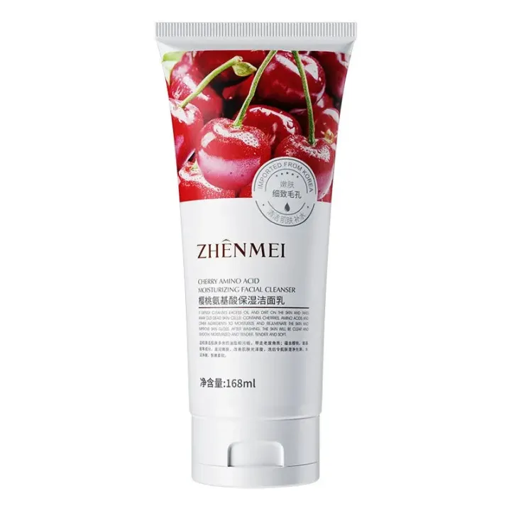 ZHENMEI%20Cherry%20Amino%20Acid%20Moisturizing%20Facial%20Cleanser%20168ml%20-%20Image%203