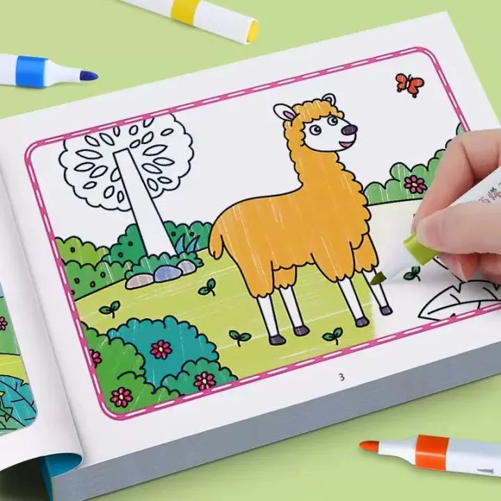 Boys%20Girls%20Children's%20Coloring%20Books%20Animals%20Baby%20Drawing%20Book%20School%20Early%20Education%20Toys%20Drawing%20Toy%20Notebook%20Notebooks%20Pads%20-%20Image%202