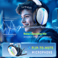 【Original G6000】 Wireless Bluetooth Noise Cancelling Gaming Headphones - Over the Ear Stereo Gaming Headset Headphone with Microphone - 40 Hours Long Battery - Premium Design - Wired & Wireless HIFI Bass Stereo Earphone Headband with Mic - By FunBug. 