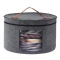 Large Capacity Storage Box with Zippered Lid Multi Function Hat Storage Bucket Clothes Travel Case Storage Bins. 