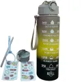 900ML Portable Water Bottle  Motivational  Sports  water bottle Leak proof with Time Marker Outdoor Sport Fitness BPA Free. 