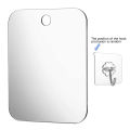Acrylic Anti Fog Mirror Shower Shaving Fogless Mirror Washroom Unbreakable Portable Travel Shaving Bathroom Accessories Tools. 