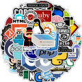 10/30/50pcs Programming Stickers Geek Python Java Internet php Docker Html Bitcoin Vinyl Decals Laptop Phone Sticker for Kid Toy. 