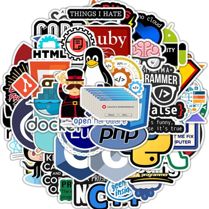 10/30/50pcs%20Programming%20Stickers%20Geek%20Python%20Java%20Internet%20php%20Docker%20Html%20Bitcoin%20Vinyl%20Decals%20Laptop%20Phone%20Sticker%20for%20Kid%20Toy%20-%20Image%203