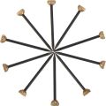 120Pcs Picture Pins Brass Head Nails Wall Decorative Nail for Hanging Pictures Frame Kit Hardware Tool Photo Hook Hangers. 