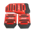 Universal Aluminum Automatic Transmission Car Pedal Cover Brake Fuel Gas Foot Pad Set Kit Pedals Red Blue Silver Non-Slip Tools. 