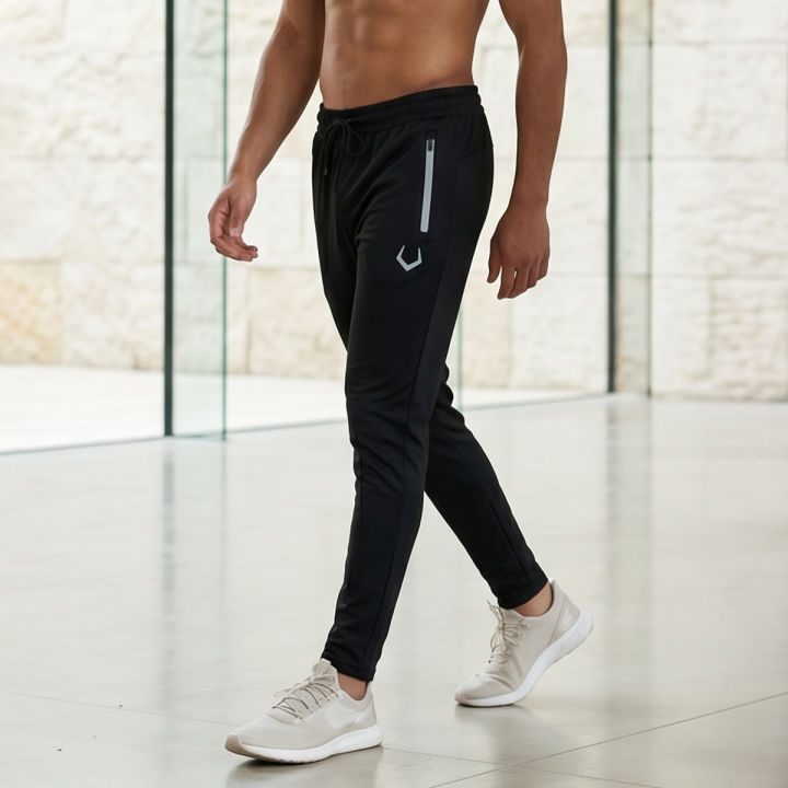 Drifit Trousers for Men Sportswear: Top Quality Athletic Wear, Lightweight Reflective zips - Style and Function