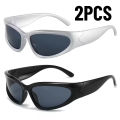 2/3pcs Fashionable Men and Women Sunglasses High-end Y2K Square Bicycle Glasses Resistant Sunglasses Outdoor Hiking UV400.