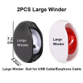 Office Home Pocket Automatic Cable Winder/Retractable Cord Organizer For USB Cable Earphone Cable Data Charging Cable Other Cord. 