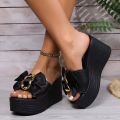 Women Wedges Sandals 2026 New Summer Women Slip on High-heeled Fashion Woman Shoes Comfortable Flower Outdoor Platform Sandals.