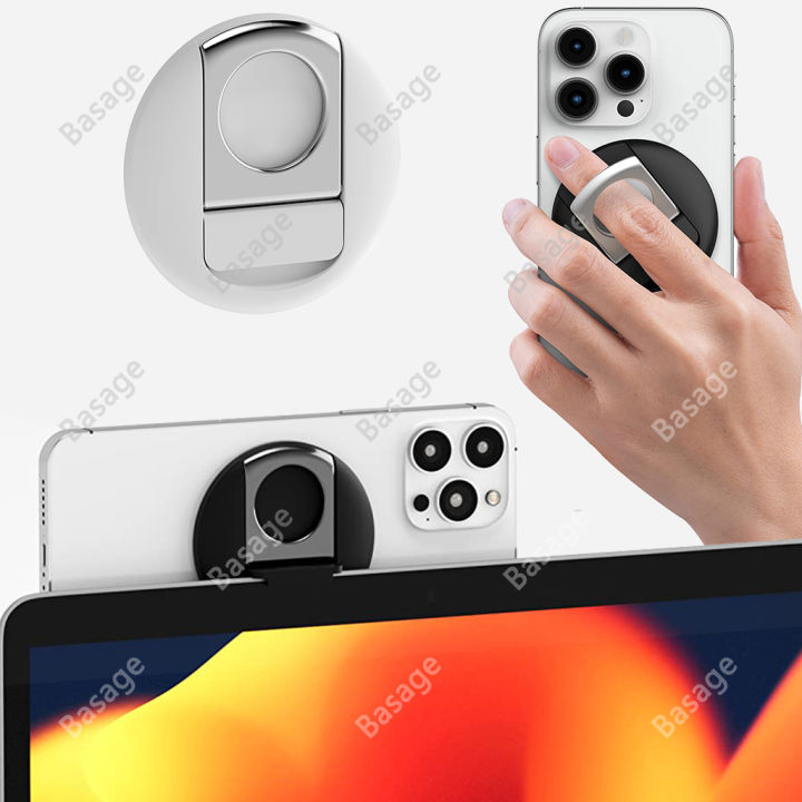 Continuity Camera Mount for MacBook Laptops/iPhone 12, 13 &14, Compatible with Magsafe, iPhone Webcam Mount, Desk View Avaliable