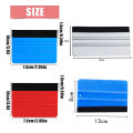 1Pc Plastic Squeegee with Felt Edge Car Vinyl Wrap Scraper Felt Squeegee Wrapping Tool Decal Applicator Wallpaper Smoothing Tool. 