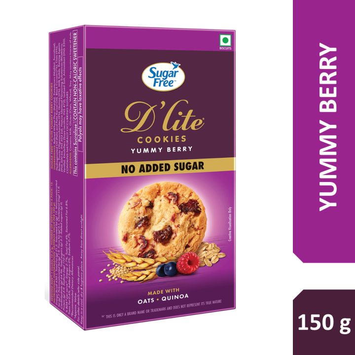 Sugar Free Dlite Yummy Berry Cookies 150G