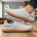 Wide Barefoot Shoes for Mens Breathable Knitted Mesh Walking Sneakers Outdoor Running Zero Drop Casual Sneaker Minimalist Shoes. 