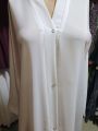 White abaya with different styles. 