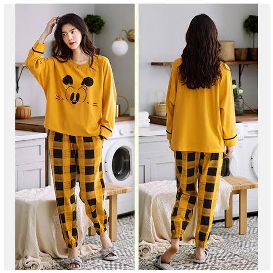 Printed Cotton Ladies Sleep Dress Night Wear with Shirt and Trouser | Whole Ladies Night Suit for Girls and Women’s | Classic Design By kapasia sellers