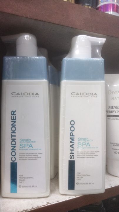 Calodia Keratin And Argan Oil SPA Shampoo & Conditioner 500ML (Made in Italy)