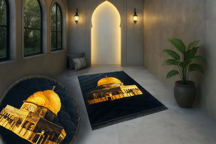 "Orthopedic%20Fomic%20Prayer%20Mat%20%7C%20Comfortable%20&%20Soft%20Janamaz%20%7C%20Thick%20Foam%20Namaz%20Carpet%20for%20Knee%20&%20Back%20Support"%20-%20Image%202