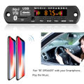 1-10PCS Bluetooth 5.3 Car Kit Wireless MP3 Decoder Board Audio 12V WMA Car Music Player Module Lossless Audio USB AUX TF Radio. 