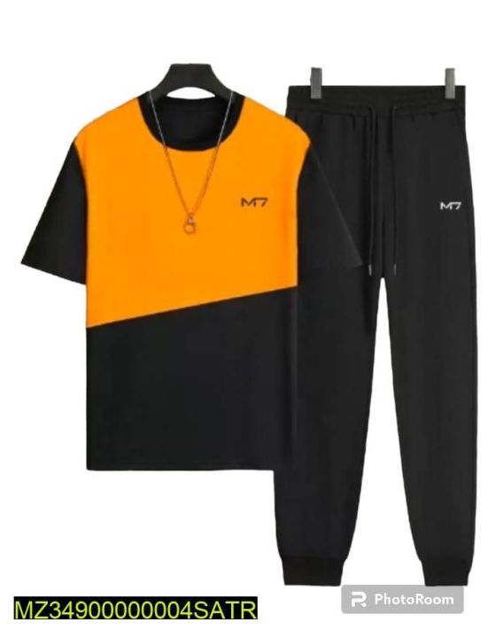 2 pc unisex polyester printed track suit