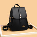 Luxury Women Leather Backpacks for Girls Sac A Dos Casual Daypack Black Vintage Backpack School Bags for Girls Mochila Rucksack. 