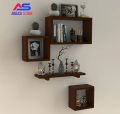 set of 4 Wall Decoration shelves(Black Brown white Red Yellow). 