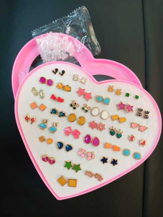 36%20Pair%20Multicolor%20Cryatal%20Cartoon%20Hypoallergenic%20Plastic%20Stud%20Earrings%20Set%20For%20Women%20Girl%20jwalary%20-%20Image%205