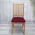 1 Pcs Solid Color Elastic Cushion Cover Washable and Detachable Protective Chair Cover.
