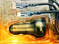 Pugan 36W car charger,super fast charger for car,Quick charger.36W USB pugan car first charger with 3in1 cable type C lighting cable and micro USB. 