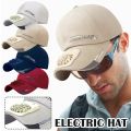 Fan Cooling Baseball Cap Sun Visors Outdoor Sport Cap Summer Breathable Sunscreen Hat For Women Men Camping Hiking Travel. 