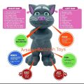 Talking Tom All Touch Toy /  Intelligent Sound Recording  Cat Toy / 5 Touch Sounds For Kids Boys & Girls .( Size 20cm) ( Require 5AA Batteries , Not Included). 