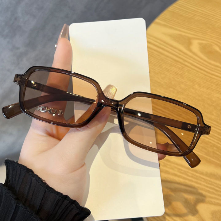 1pcs/5pcs%20Small%20Rectangular%20Sunglasses%20Women%20Retro%20Simple%20Eyeglasses%20Minimalist%20Style%20Design%20Sunshade%20UV400%20Glasses%20Unisex%20-%20Image%204
