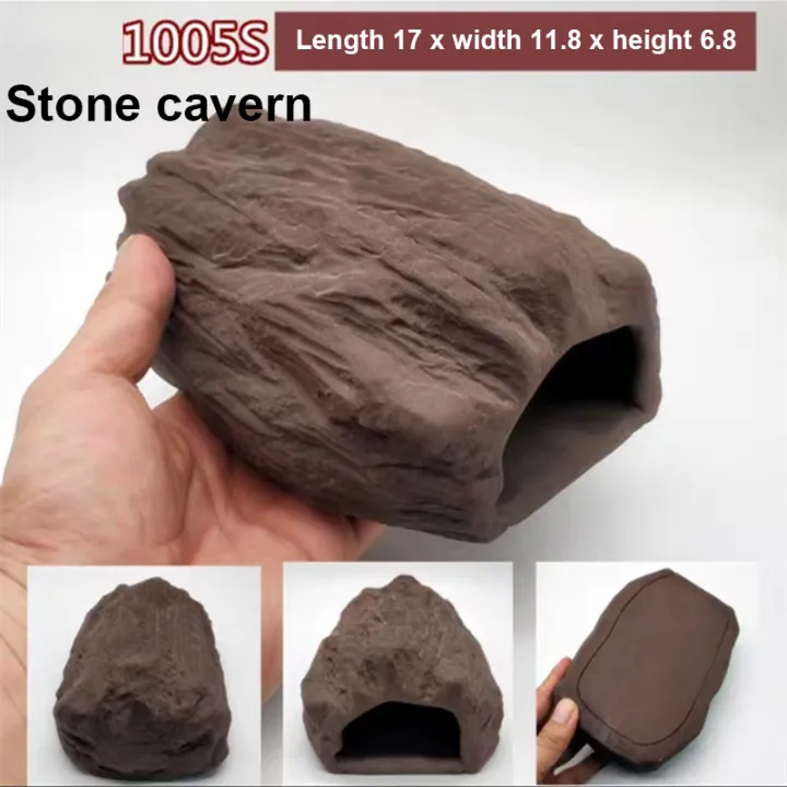 Ceramic%20Reptile%20Hide%20Cave%20Pets%20Lizard%20Turtle%20Reptile%20Habitat%20Shelter%20Landscape%20Decoration%20Moisture%20Keeping%20Breeding%20Dodge%20Hole%20-%20Image%203
