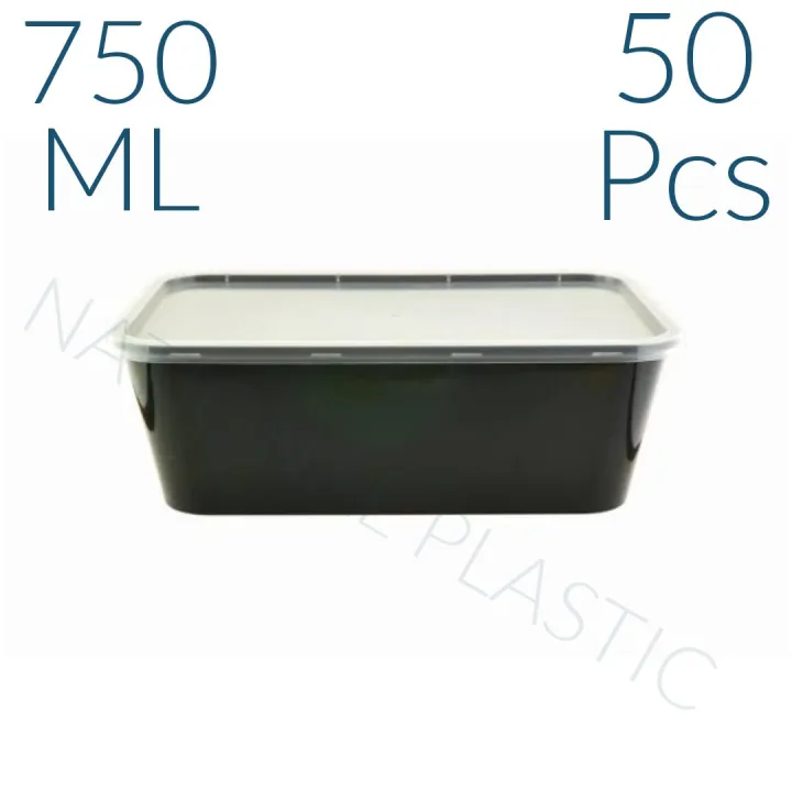 Rectangular%20Disposable%20Black%20Conatainer%20with%20Lid%20Pack%20of%2050%20pcs%20-%20Image%203