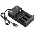 4 Slot 18650 Charger 3.7V Li-ion Battery USB Independent Charging 2X 3X 4X Portable Electronic 16340 14500 26650 Battery Charger. 