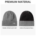 BASSDASH Winter Beanie Hats with Fleece Lining Thick Warm for Men Women Stretchy Fit Unisex Cuffed Knit Hat.