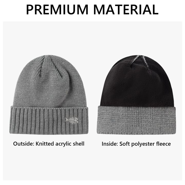 BASSDASH%20Winter%20Beanie%20Hats%20with%20Fleece%20Lining%20Thick%20Warm%20for%20Men%20Women%20Stretchy%20Fit%20Unisex%20Cuffed%20Knit%20Hat%20-%20Image%202