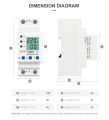 TOMZN 80A VAP Adjustable Over Under Voltage Protective Device Protector Amp Limit Protection for Wapda Solar ETC. 