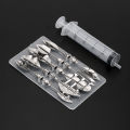 10 pcs Pudding Nozzle +1 Syringe Tools Russia Nozzle Cake Decorating Tools 3D Jelly Flower Cake Jello Gelatin Art Tool Bakeware.