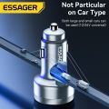 Essage 80W Car Charger USB Type C Dual Port USB Phone Charger PD Fast Charging For iPhone 13 Xiaomi Samsung iPad Laptops Tablets. 